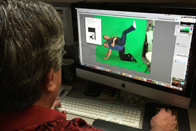 Feature image Dave working on CMA's Holiday Card