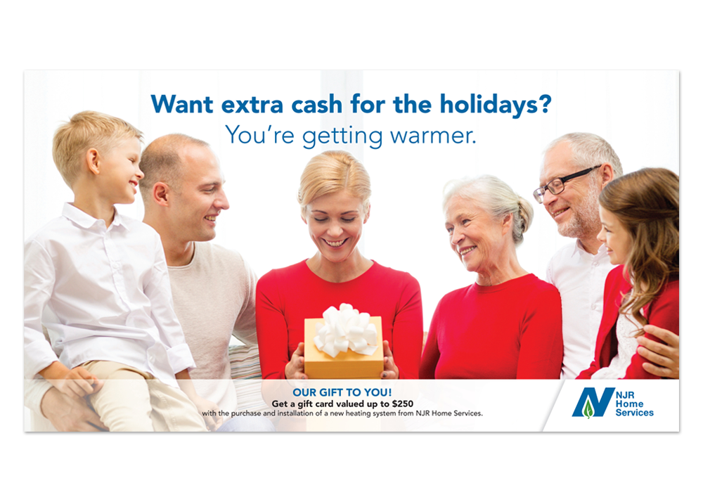 NJR Home Services Holiday Gift Card Direct Mail